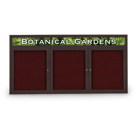 United Visual Products Indoor Enclosed Combo Board, 42"x32", Gold Frame/Green & Black UVCB4232G-GREEN-BLACK